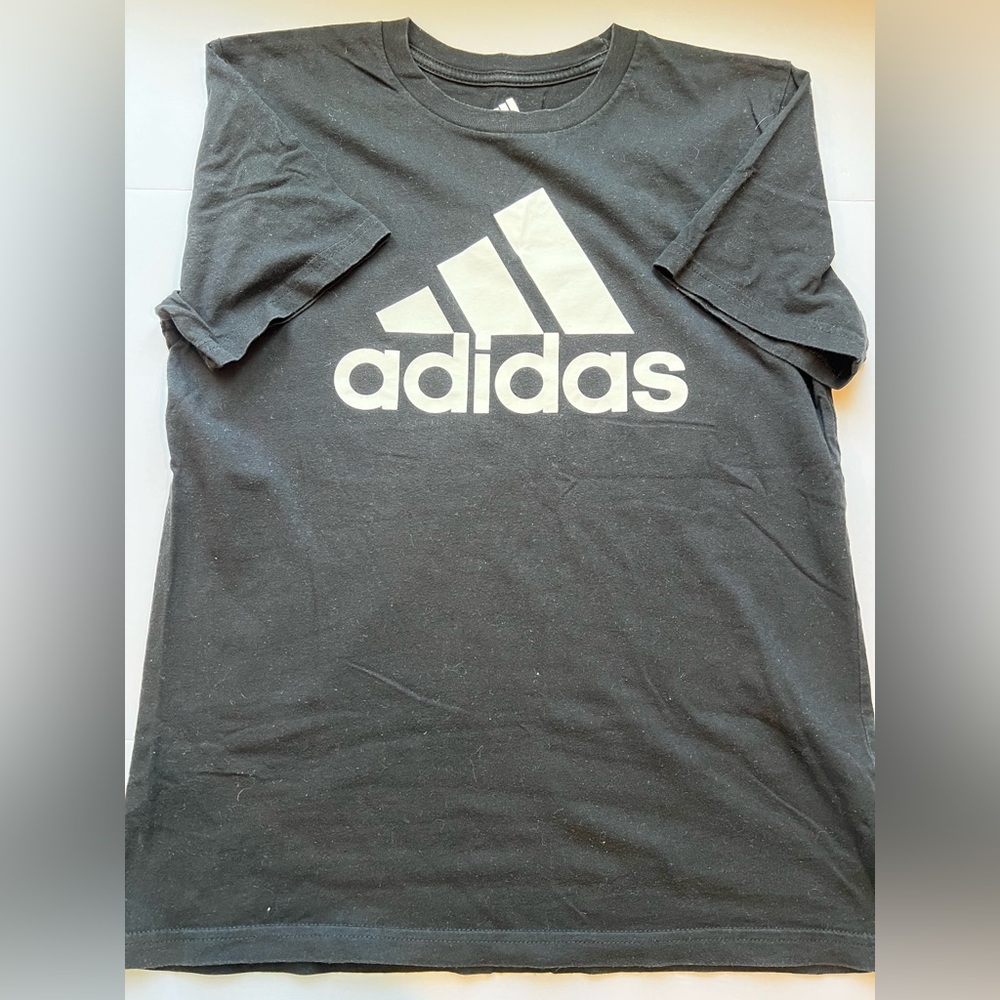 Adidas Boys Black T-Shirt